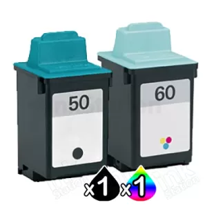 Lexmark No.50 + No.60 (17G0050 + 17G0060) Compatible Ink Cartridges Combo [1BK,1CL]