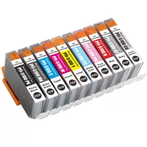 10 Pack Compatible Canon PFI-5100 Ink Tank Combo  [1MBK,1PBK,1C,1M,1Y,1GY,1PC,1PM,1R,1CO]