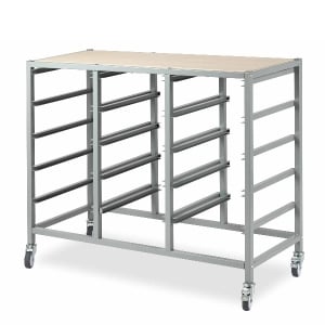 Visionchart Creative Kids Tote Tray Trolley Mobile 15 Bay 1100 x 440 x 920mm