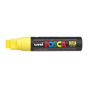 POSCA PC17K Paint Marker Extra Wide Chisel Tip Yellow