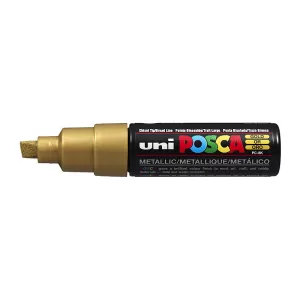 POSCA PC8K Paint Marker Bold Chisel Tip Gold
