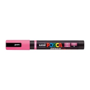 POSCA PC5BR Brush Paint Marker Medium Tip Pink