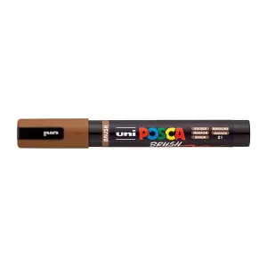 POSCA PC5BR Brush Paint Marker Medium Tip Brown