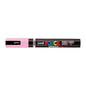 POSCA PC5BR Brush Paint Marker Medium Tip Light Pink