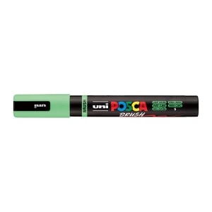 POSCA PC5BR Brush Paint Marker Medium Tip Light Green