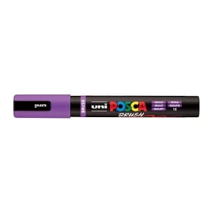 POSCA PC5BR Brush Paint Marker Medium Tip Violet