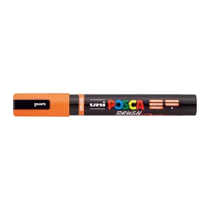 POSCA PC5BR Brush Paint Marker Medium Tip Orange
