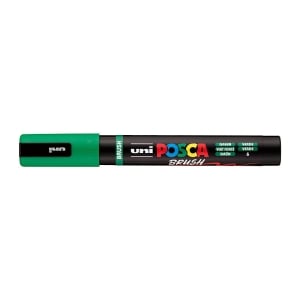 POSCA PC5BR Brush Paint Marker Medium Tip Green