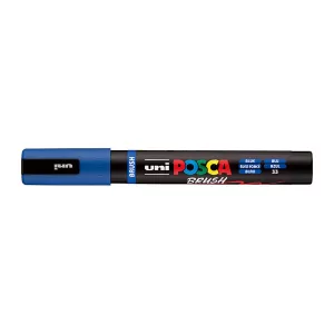 POSCA PC5BR Brush Paint Marker Medium Tip Blue