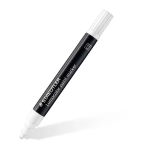 10 x Staedtler 349 Lumocolor Paint Marker White