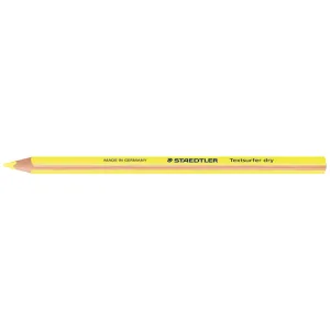 12 x Staedtler 128 64 Textsurfer Dry Triangular Highlighter Pencil Yellow