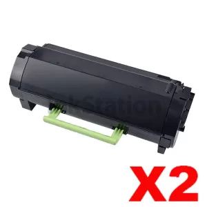 2 x Lexmark 66S1000 Compatible MS531/MS632/MX532/MX632 Toner Cartridge - 5,000 pages
