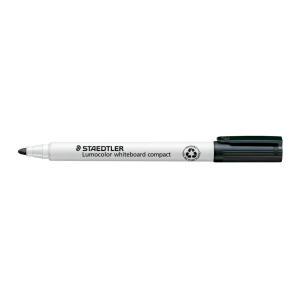 10 x Staedtler 341 Lumocolor Compact Whiteboard Marker Black