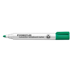 10 x Staedtler 351 Lumocolor Whiteboard Bullet Tip Marker Green