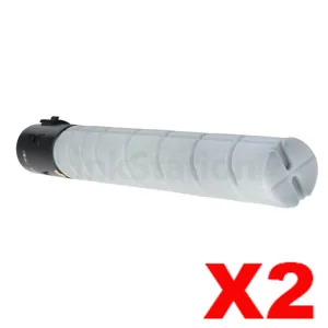 2 x Konica Minolta BIZHUB 458e 558e 658e Compatible TN516 Toner Cartridge - 26,000 pages (AAJ7090)