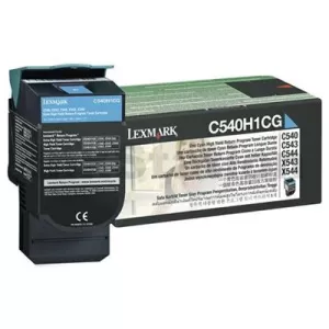 Lexmark (C540H1CG) Genuine C540 / C543 / C544 / C546 / X543 / X544 / X546 Cyan HY Toner Cartridge - 2,000 pages