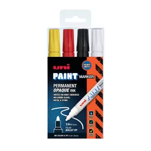 Uni PX20 Paint Maker Bullet Tip Assorted Industrial 4 Pack