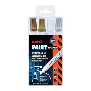 Uni PX20 Paint Maker Bullet Tip Shiny Industrial 4 Pack