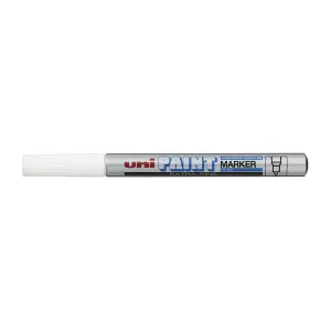 12 x Uni PX203 Paint Marker Ultra Fine Bullet Tip Silver