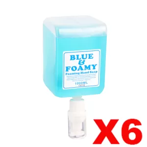 6 x Royal Touch Perfumed Blue & Foamy Hand Soap 1L