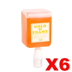 6 x Royal Touch Gold & Foamy Antibacterial Hand Soap 1L