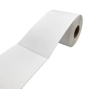 1 Roll Thermal Transfer 100mm X 200mm Perforated Labels White - 300 Labels per Roll