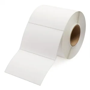 1 Roll Thermal Transfer 100mm X 75mm Perforated Labels White - 500 Labels per Roll