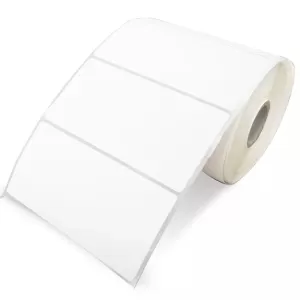 1 Roll Thermal Transfer 100mm X 50mm Perforated Labels White - 1200 Labels per Roll