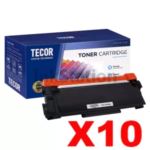 10 x Compatible Fuji Xerox CT202330 Black High Yield Toner Cartridge 2,600 pages - TECOR