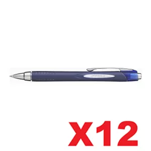 Uni-ball Jetstream SXN217 Retractable Rollerball Pen Fine 0.7mm Blue Pack of 12