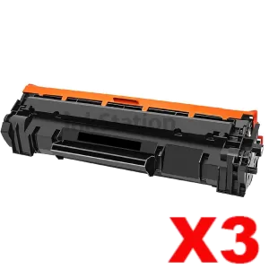 3 x HP 141X W1410X Compatible Black Toner Cartridge - 2,000 Pages