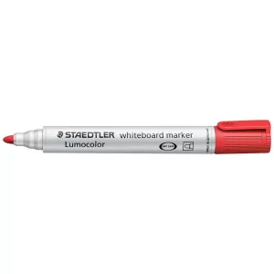 10 x Staedtler 351 Lumocolor Whiteboard Bullet Tip Marker Red