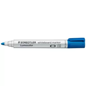 10 x Staedtler 351 Lumocolor Whiteboard Bullet Tip Marker Blue