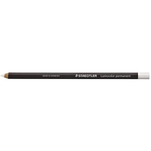 12 x Staedtler 108 20 Lumocolor Glasochrom Permanent Pencil White