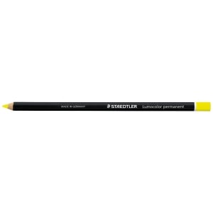 12 x Staedtler 108 20 Lumocolor Glasochrom Permanent Pencil Yellow