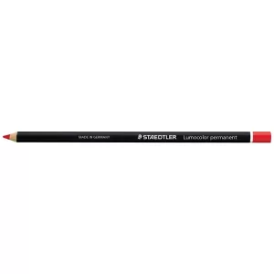 12 x Staedtler 108 20 Lumocolor Glasochrom Permanent Pencil Red