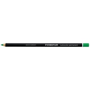 12 x Staedtler 108 20 Lumocolor Glasochrom Permanent Pencil Green