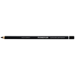 12 x Staedtler 108 20 Lumocolor Glasochrom Permanent Pencil Black