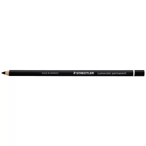 12 x Staedtler 108 20 Lumocolor Glasochrom Permanent Pencil Black