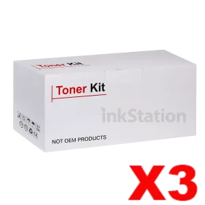 3 x Compatible Fuji Xerox CT202330 Black High Yield Toner Cartridge 2,600 pages - ECO Package