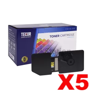 5 x Compatible Kyocera TK-5244K Black Toner Cartridges 4,000 pages - TECOR