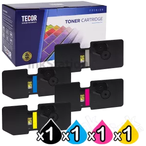 4 Pack Compatible Kyocera TK-5244 Toner Cartridges Combo [1BK,1C,1M,1Y] - TECOR