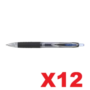 Uni-Ball Signo 207 Bold Retractable Gel Ink Pen 1.0mm Blue Pack of 12