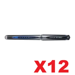 Uni-Ball Signo 153S Gel Impact Gel Ink Rollerball Pen 1.0mm Blue Pack of 12