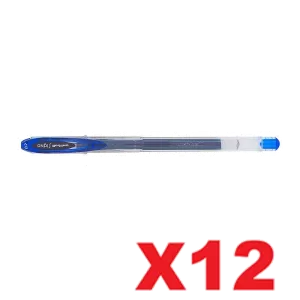 Uni-Ball Signo 120 Gel Ink Rollerball Pen 0.7mm Blue Pack of 12
