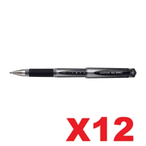 Uni-Ball Signo 153S Gel Impact Gel Ink Rollerball Pen 1.0mm Black Pack of 12