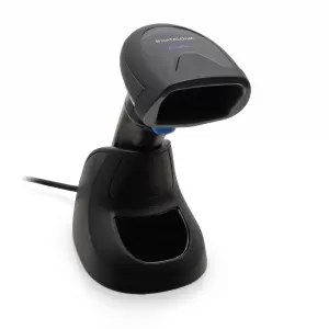 Datalogic QuickScan QD2590 2D Corded Handheld Barcode Scanner with Stand - Black (QD2590-BKK1B)
