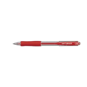 Uni-Ball Laknock Retractable Ballpoint Pen 0.7mm Red Pack of 12