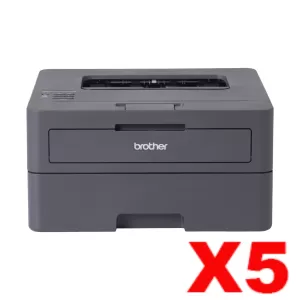 5 x Brother HL-L2445DW A4 Duplex Mono Laser Printer Wireless Connectivity