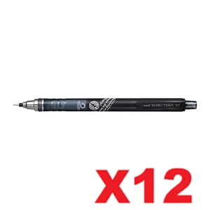 12 x Uni-Ball Kuru Toga Mechanical Pencil 0.7mm Grey